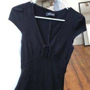 Black reformation mini dress size medium